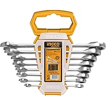 高品質スパナセット 72ギアラチェットレンチ12本組 鏡面仕上げ SK11 ラチェットレンチセット 180度フレックスヘッド SGR-F5SET